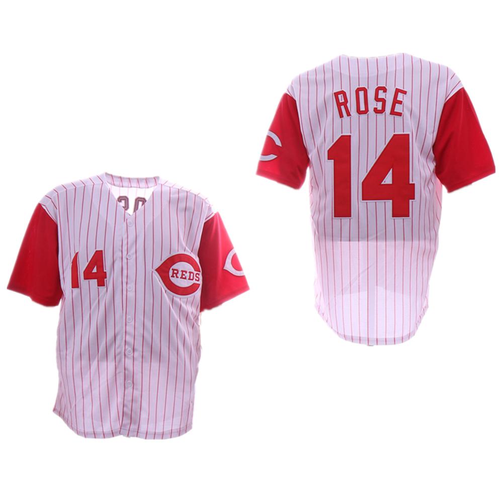 Cincinnati Reds Pete Rose White Throwback Jersey