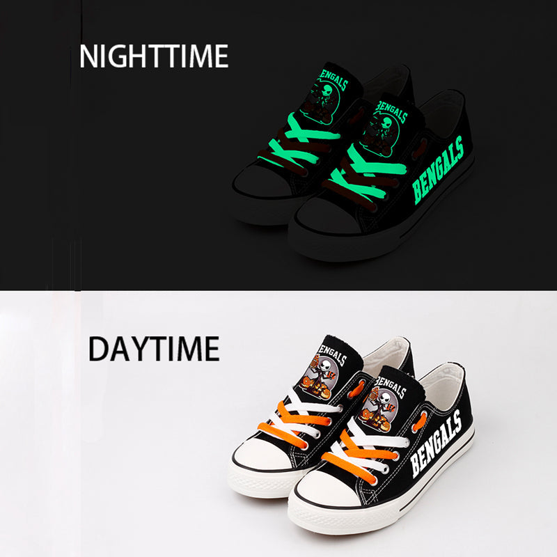 Cincinnati Bengals Low Top Canvas Sport Sneakers Shoes For Men Women Fans
