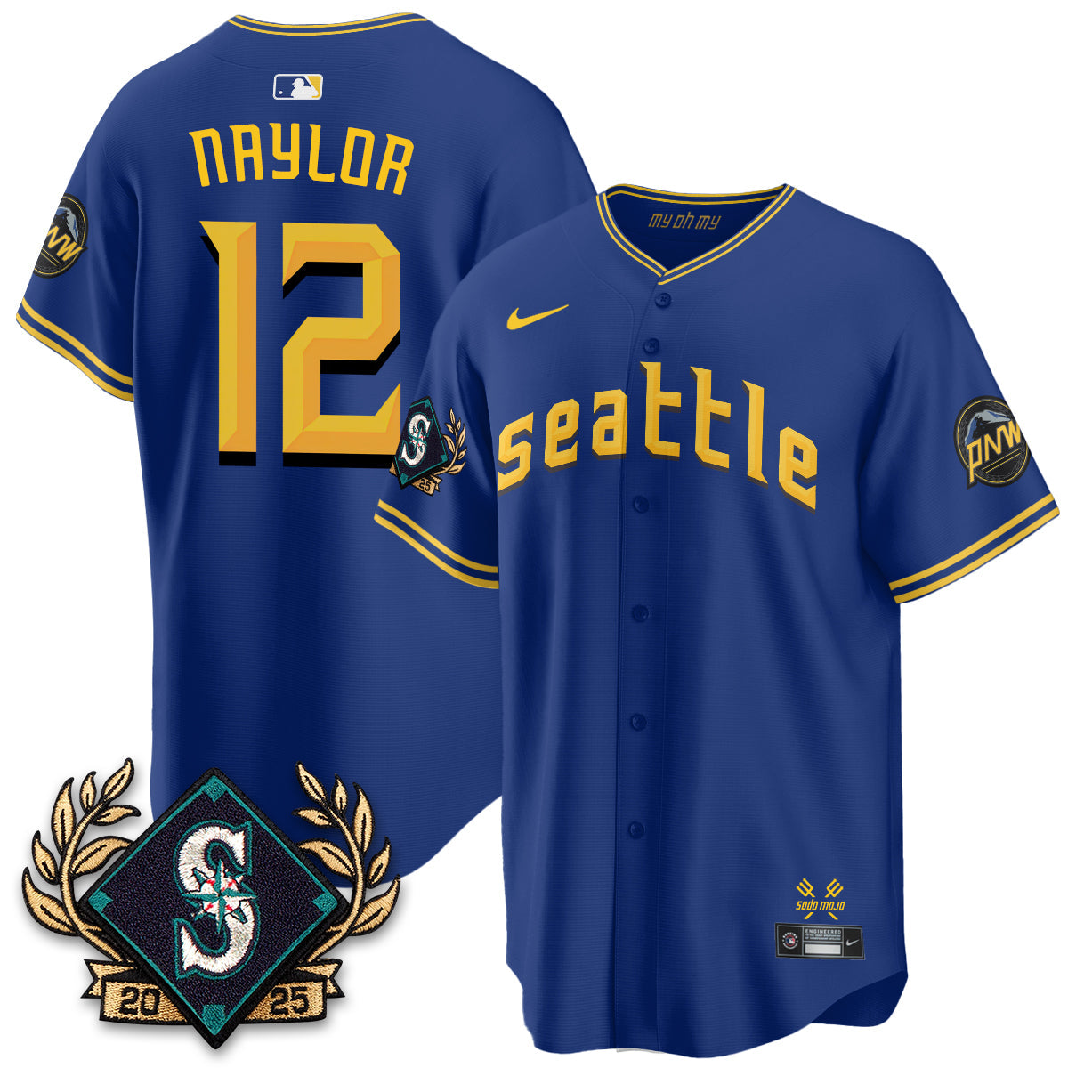 Seattle Mariners 2025 Series Champions Jersey - All Stitched