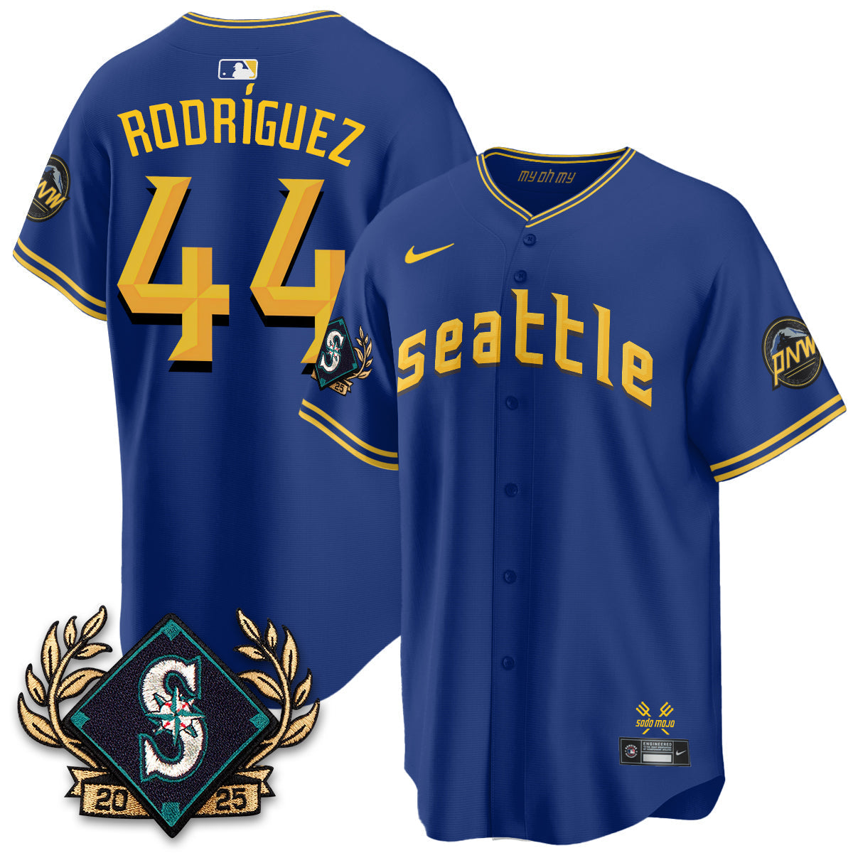 Seattle Mariners 2025 Series Champions Jersey - All Stitched