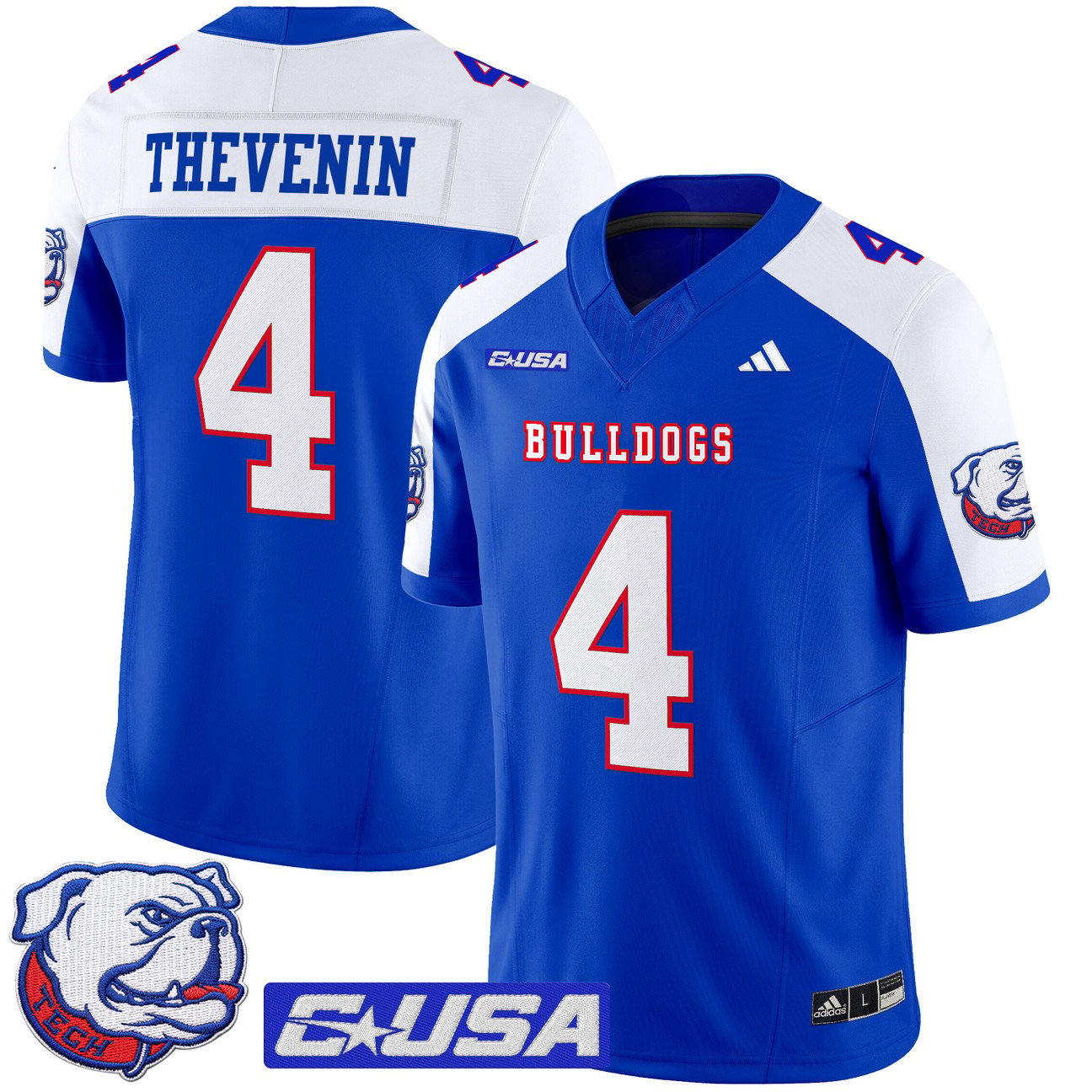 Clay Thevenin Jersey #4 Louisiana Tech Bulldogs 2025 Limited Stitched