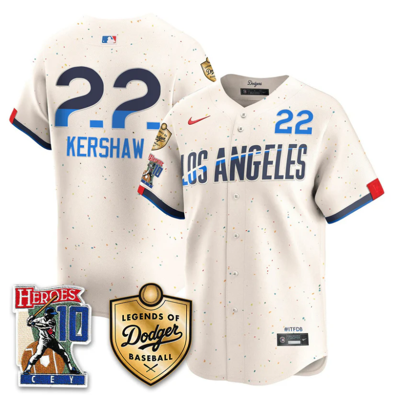 Clayton Kershaw Jersey #22 Dodgers Ron Cey Legends Of Dodgers City Connect