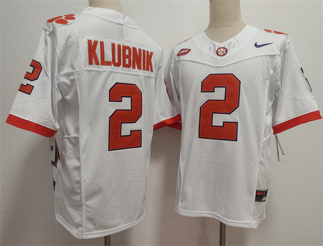 Clemson Tigers #2 Cade Klubnik Jersey F.U.S.E. Football Stitched