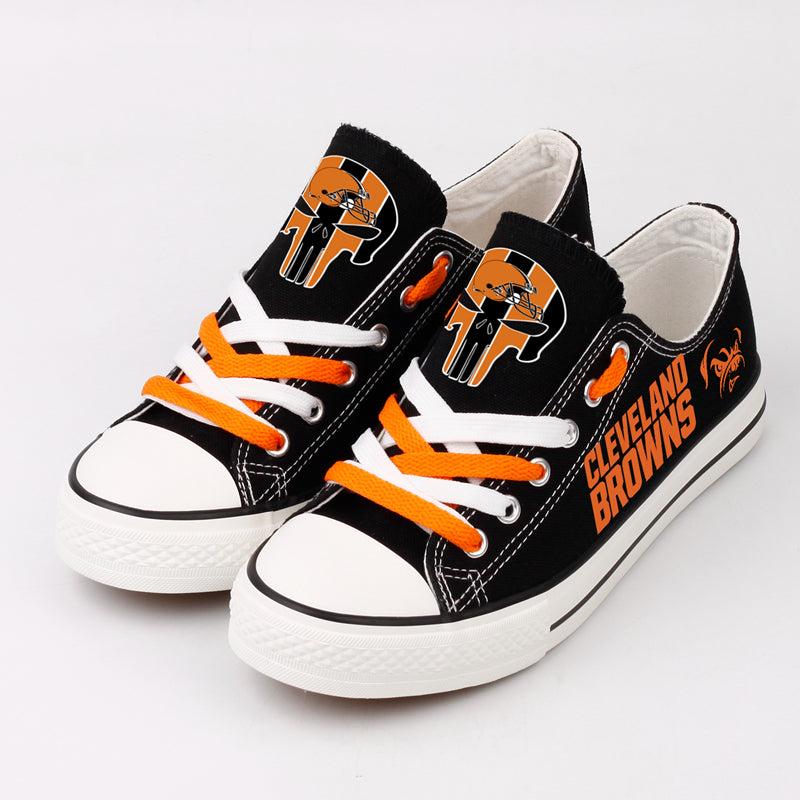 Cleveland Browns Low Top Canvas Sport Sneakers Shoes For Men Women Fans