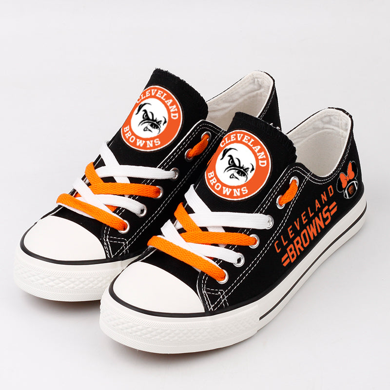 Cleveland Browns Low Top Canvas Sport Sneakers Shoes For Men Women Fans