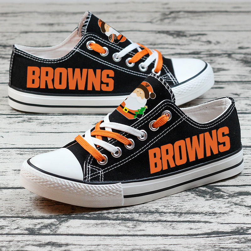 Cleveland Browns Low Top Canvas Sport Sneakers Shoes For Men Women Fans