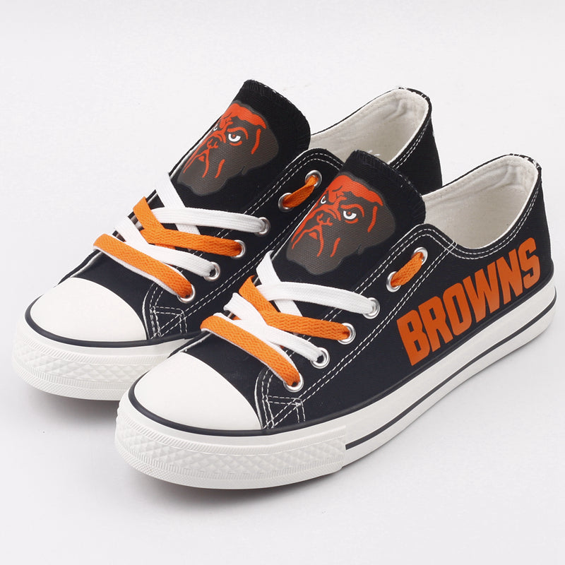 Cleveland Browns Low Top Canvas Sport Sneakers Shoes For Men Women Fans