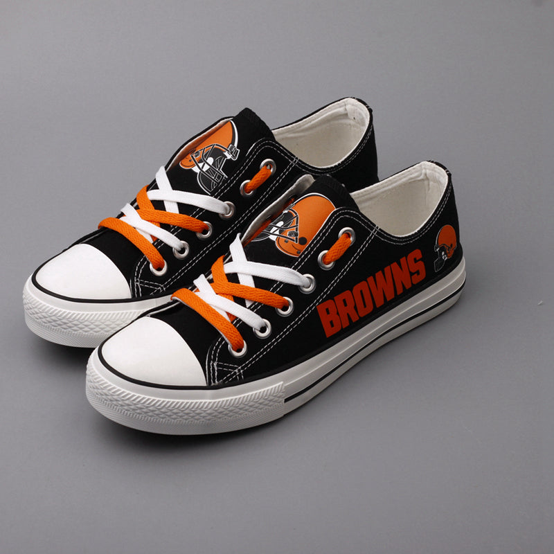Cleveland Browns Low Top Canvas Sport Sneakers Shoes For Men Women Fans