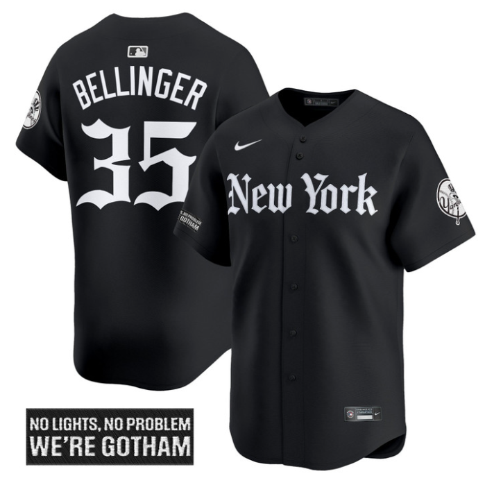 Cody Bellinger Jersey #35 New York Yankees Gothic Legacy Edition Vapor Premier Stitched Black