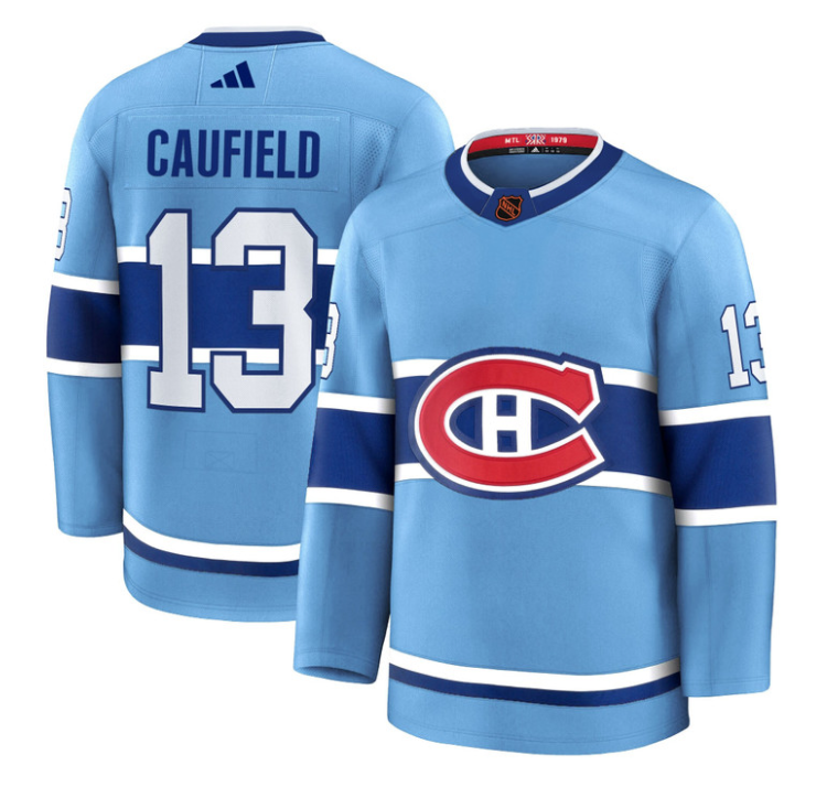Cole Caufield Jersey #13 Montreal Canadiens Timeless Premium Stitched Reverse Retro