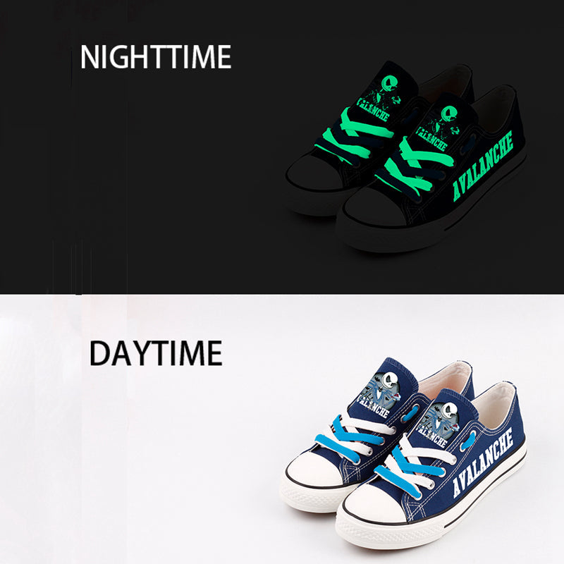 Colorado Avalanche  Low Top Canvas Sport Sneakers Shoes For Men Women Fans