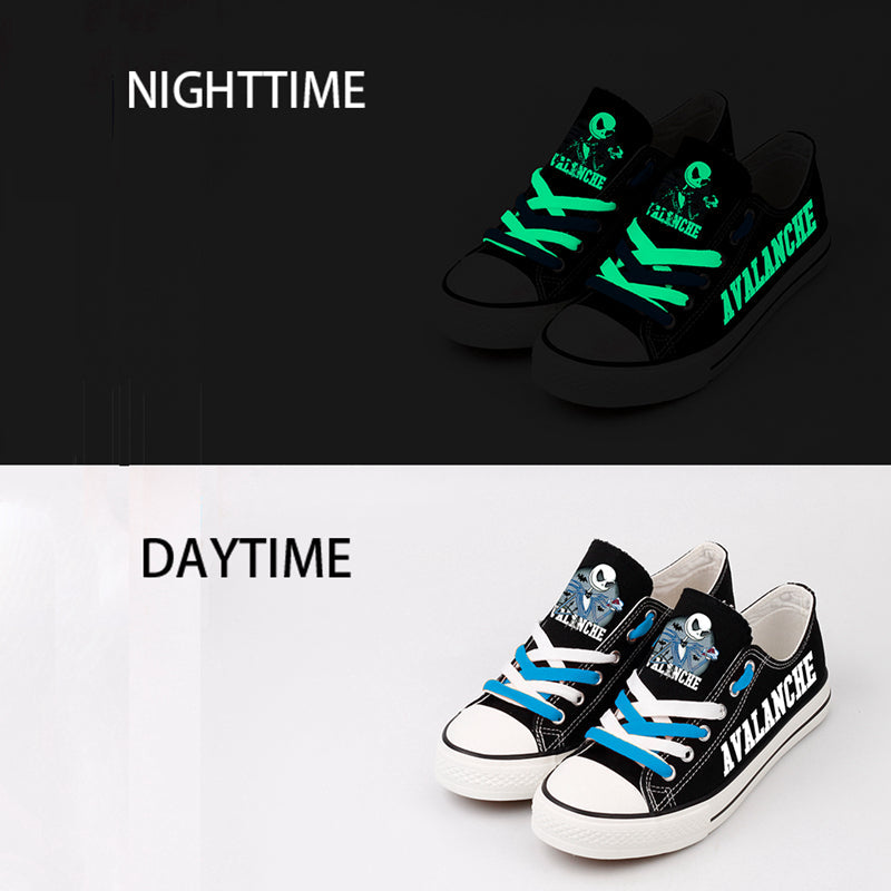 Colorado Avalanche  Low Top Canvas Sport Sneakers Shoes For Men Women Fans