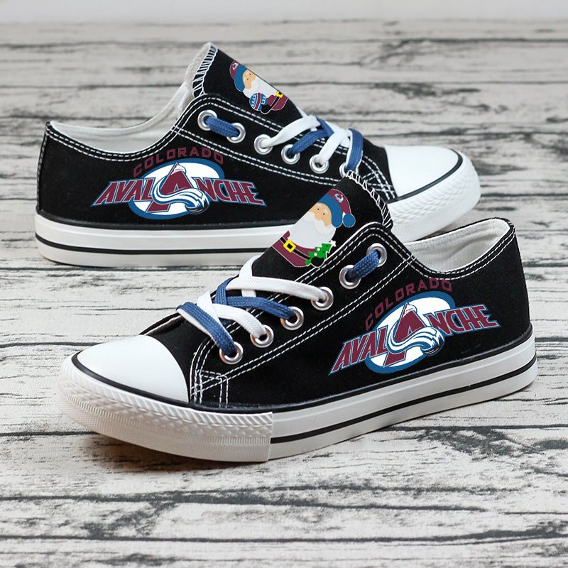 Colorado Avalanche  Low Top Canvas Sport Sneakers Shoes For Men Women Fans