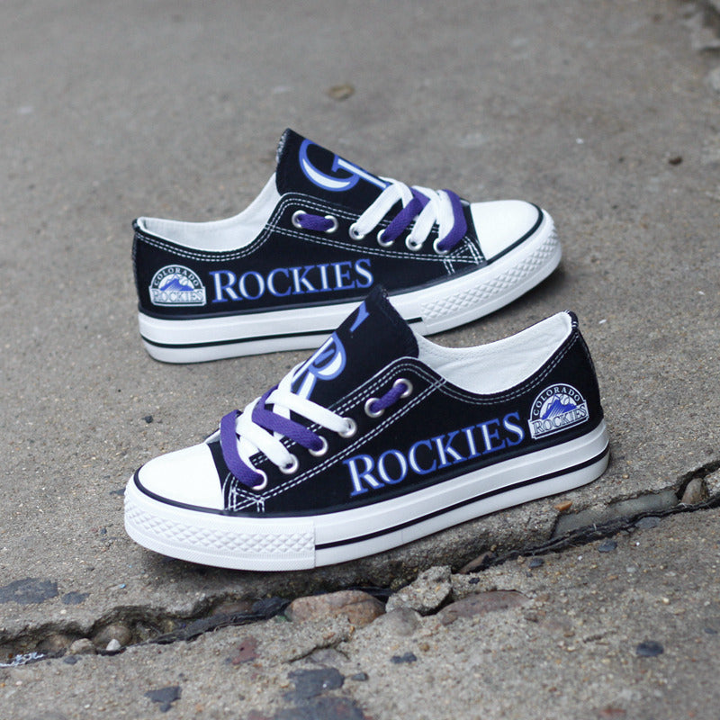 Colorado Rockies Limited Print Low Top Canvas Shoes Sport Sneakers For Men Women Fans