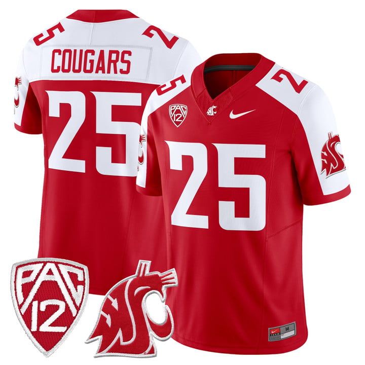 Cougars Jersey #25 Washington State Cougars 2025 Vapor Limited Stitched