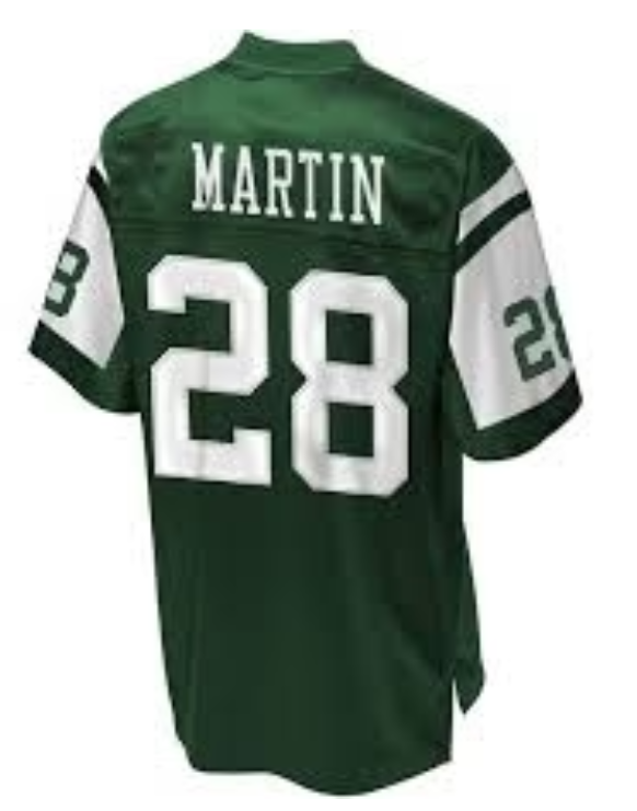 Curtis Martin Jersey New York Jets Custom Throwback Football