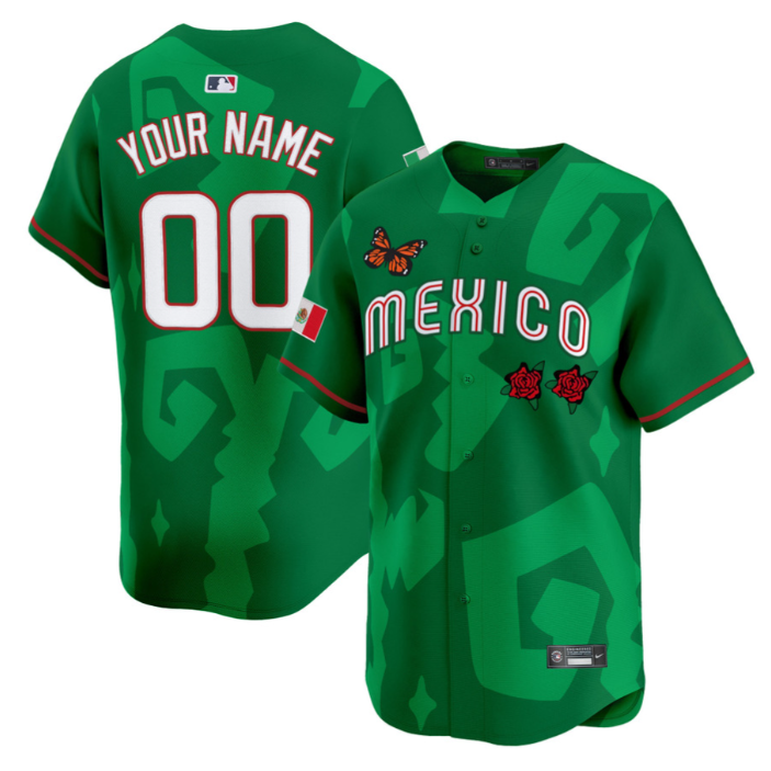 Custom 2025 Mexican Heritage x Sentrock Jersey Vapor Premier Limited Stitched Green