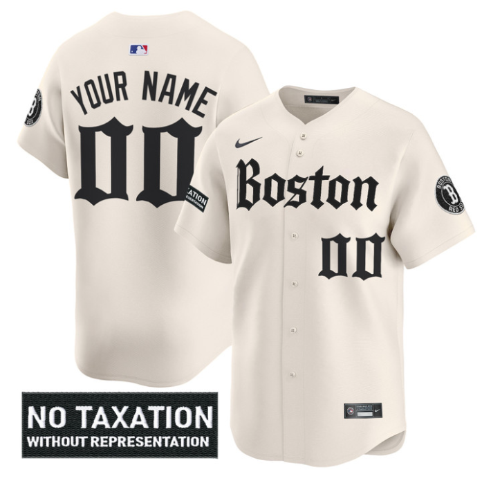 Custom Boston Red Sox Jersey Retro Newspaper Edition Vapor Limited Stitched