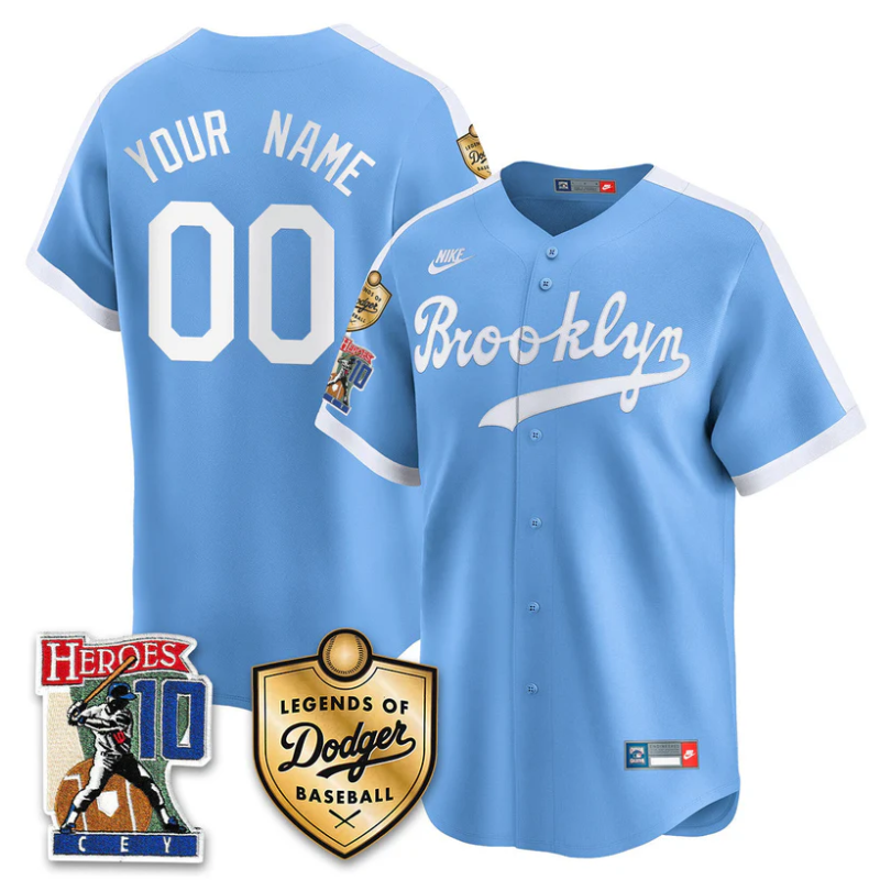 Custom Dodgers Jersey Ron Cey Legends Of Dodgers Baseball Stitched Throwback Royal