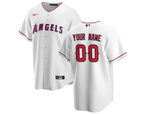 Custom Los Angeles Angels Cool Base Jersey - White