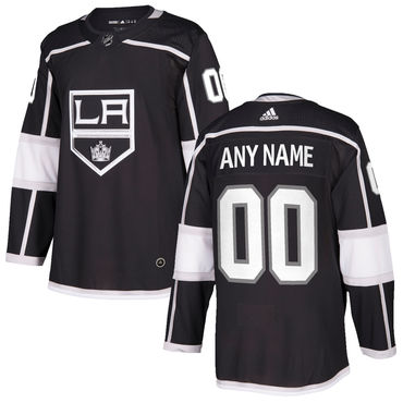 Custom Los Angeles Kings Adidas 2017-2018 Black Hockey Jersey