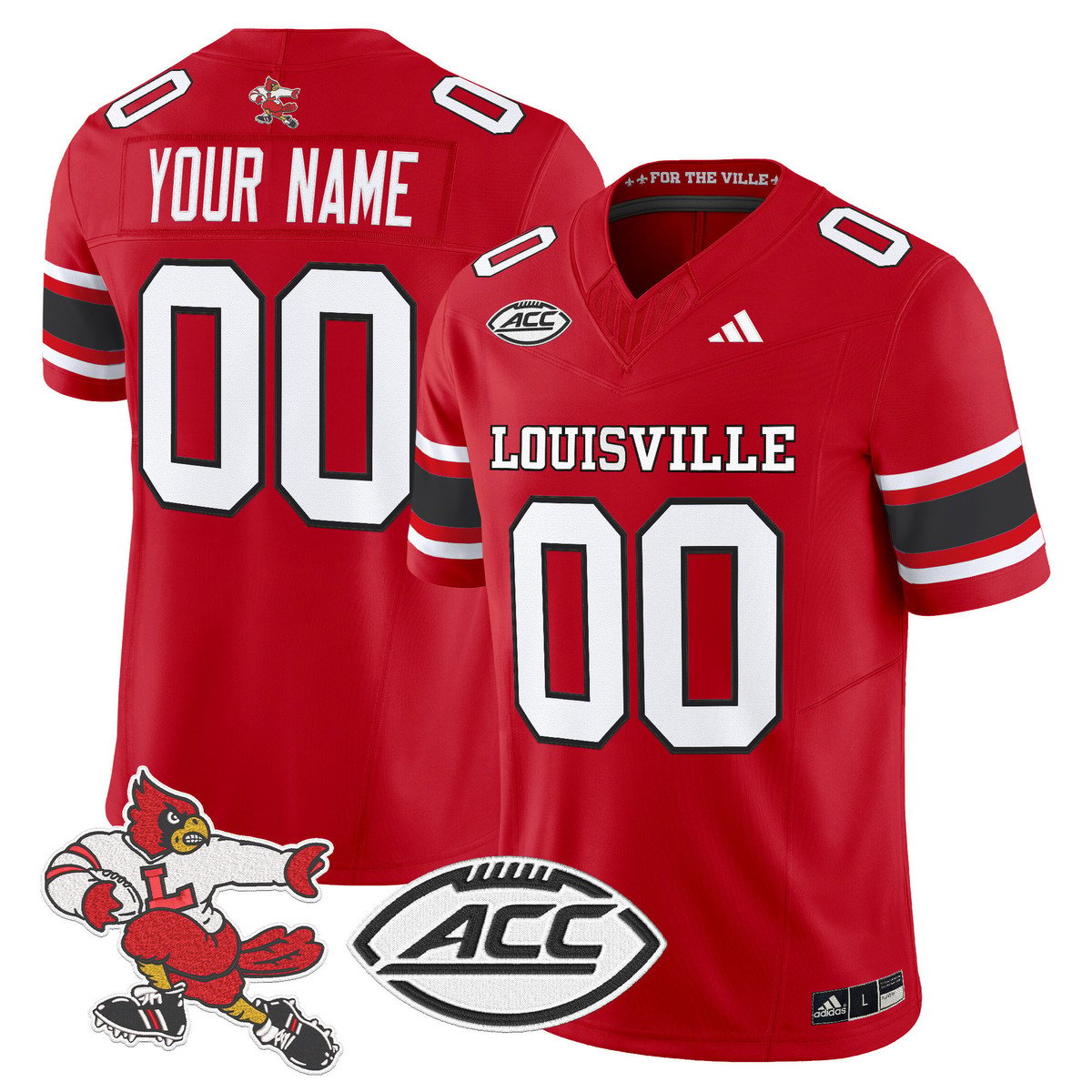 Custom Louisville Cardinals Jersey 1980s Throwback Vapor Limited Stitched Red