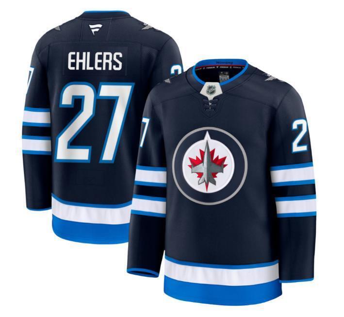 Custom Nikolaj Ehlers Jets Jersey - White All Stitched