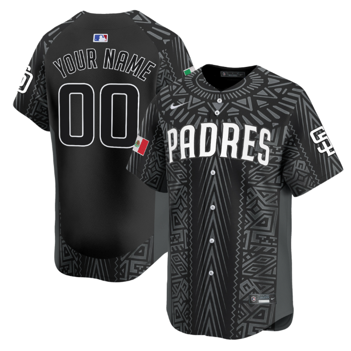 Custom San Diego Padres Jersey 2025 Mexican Heritage Vapor Limited Stitched