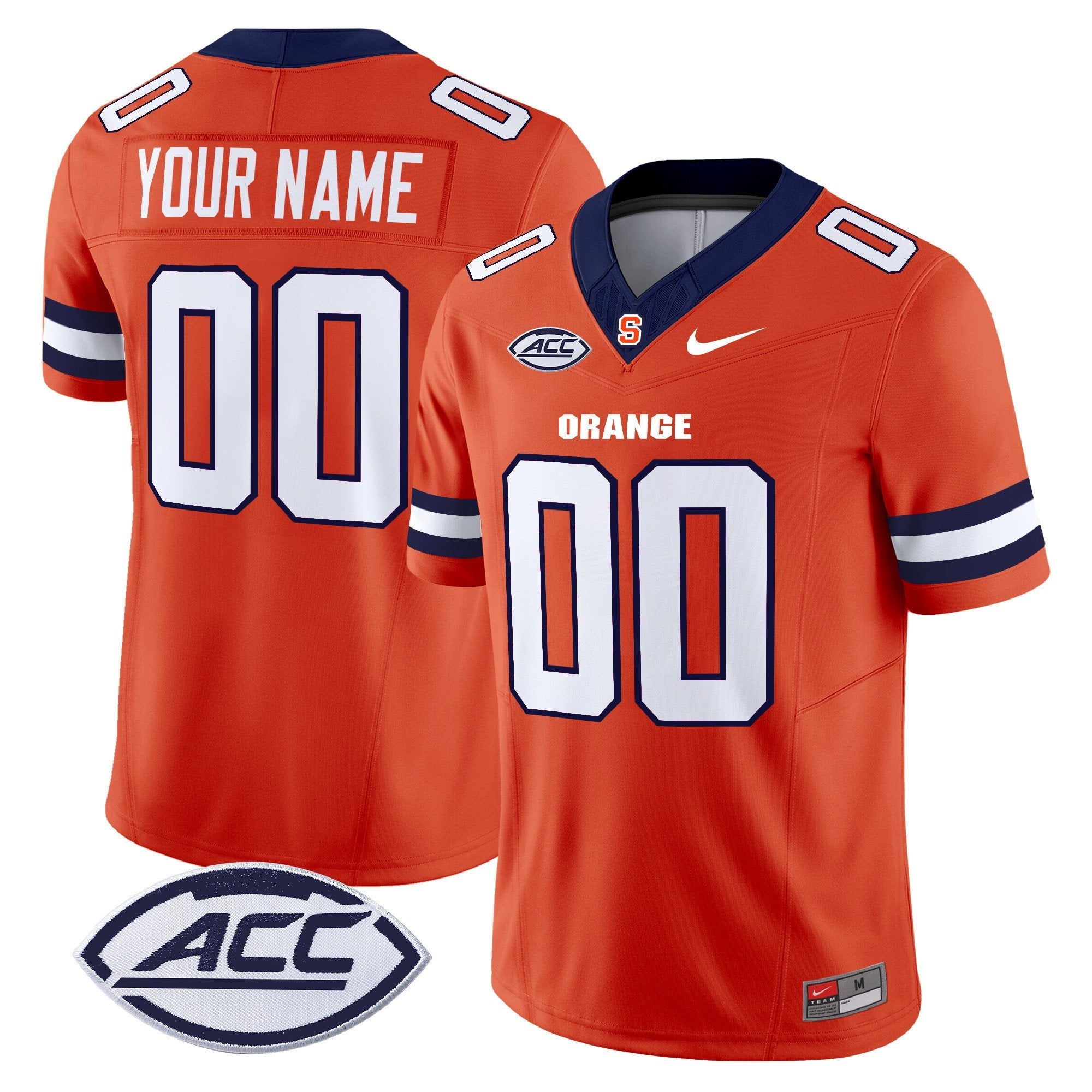 Custom Syracuse Orange Jersey 2025  Name, Number Vapor Stitched Orange