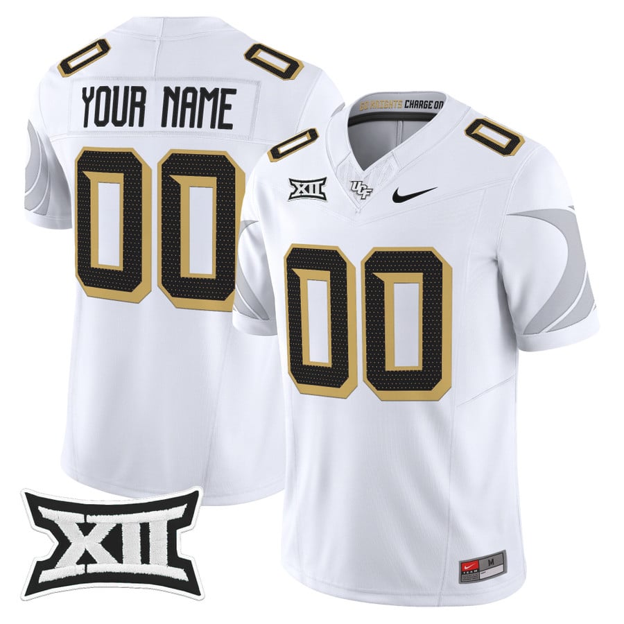 Custom UCF Knights Jersey Name, Number 2025 Vapor Limited Stitched White