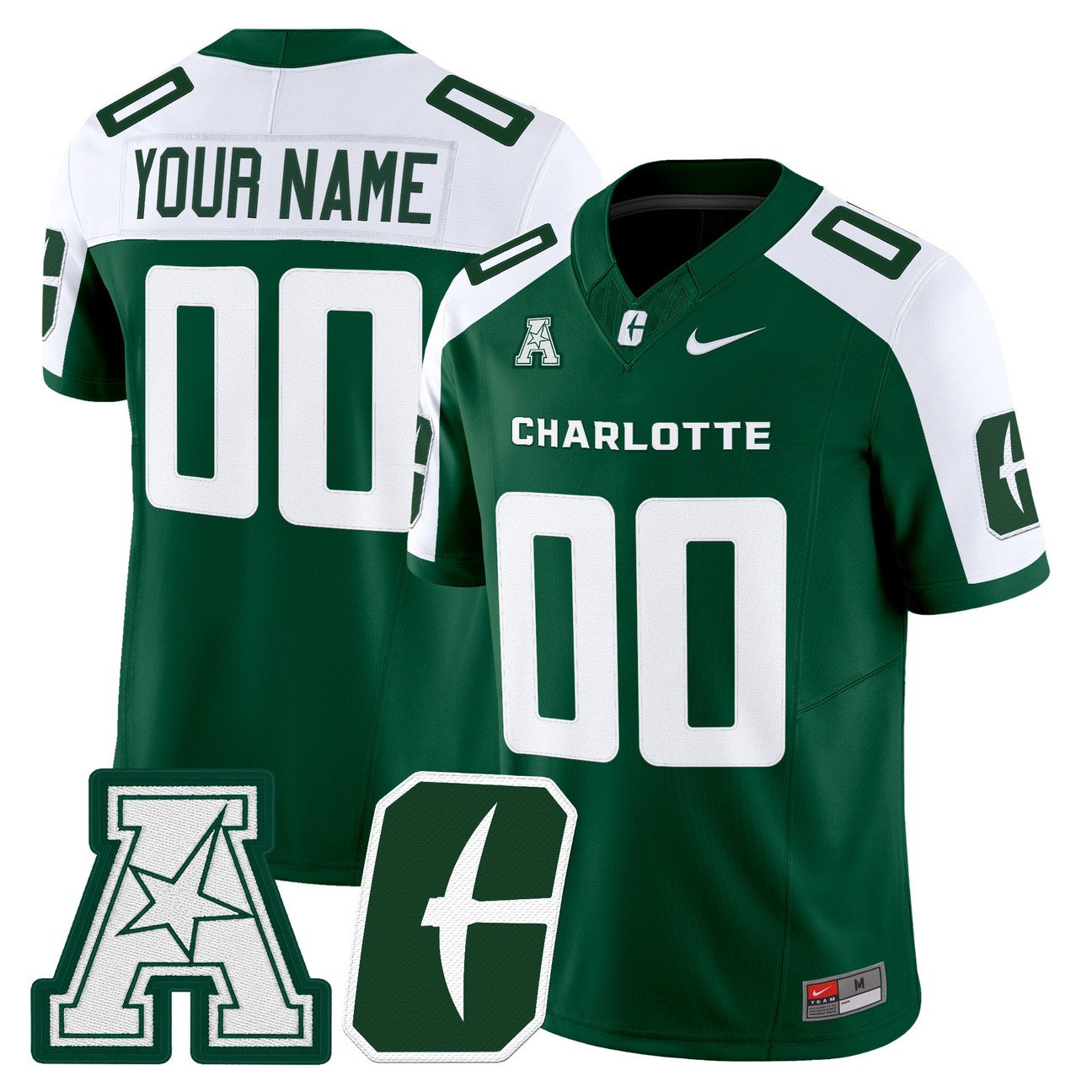 Custom Charlotte 49ers Jersey Name, Number 2025 Vapor Limited Stitched
