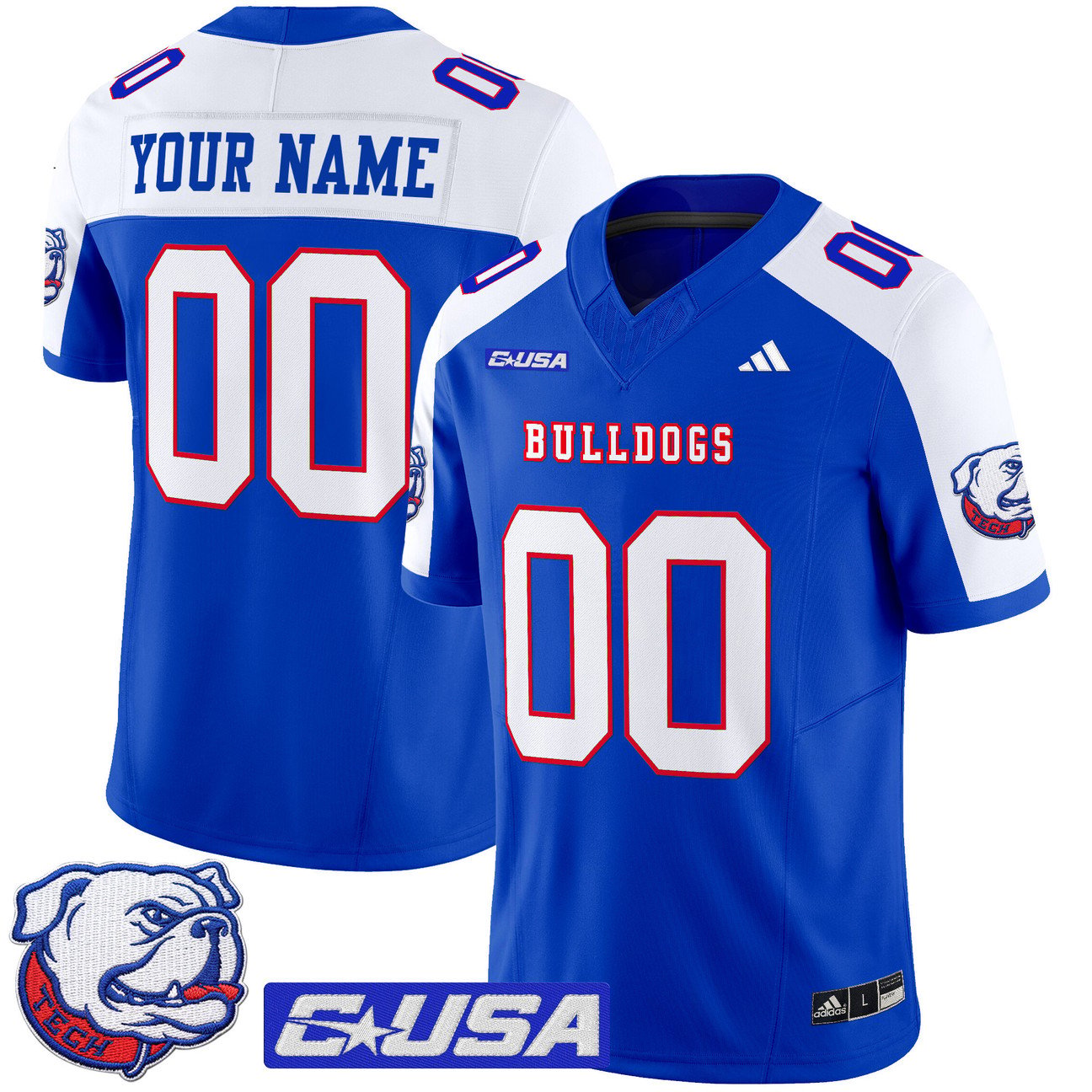 Custom Louisiana Tech Bulldogs Jersey 2025 Vapor Limited Stitched