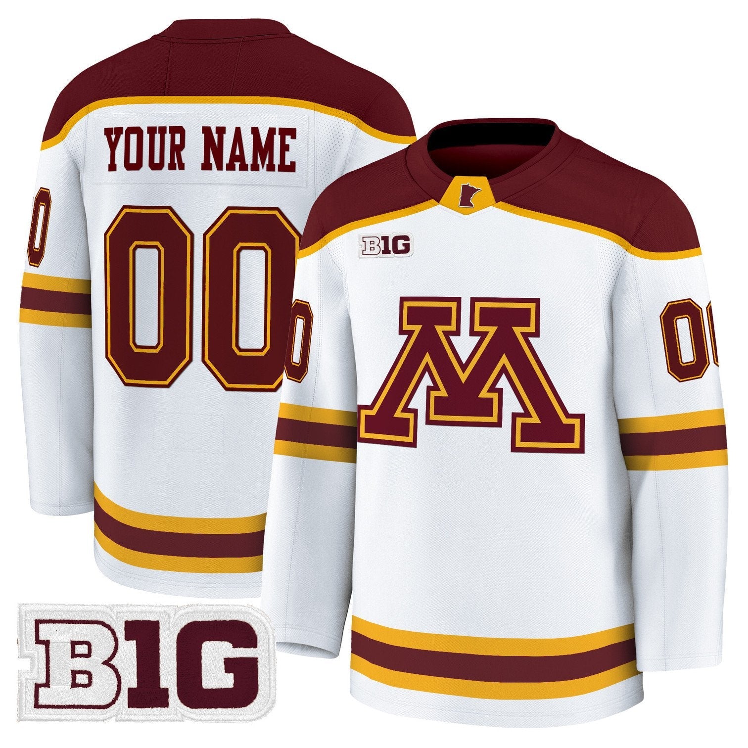 Custom Minnesota Golden Gophers Jersey Name, Number 2025-26 Premium Stitched
