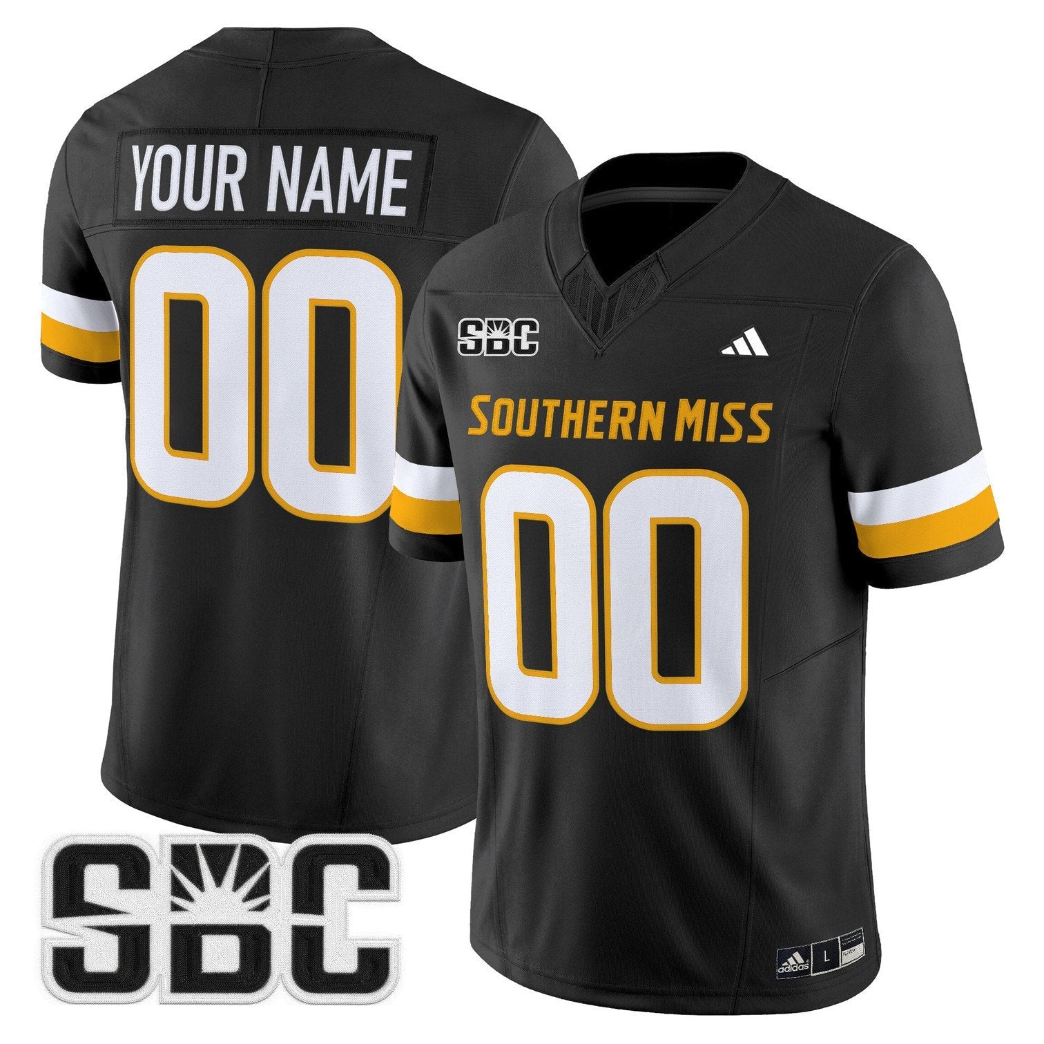 Custom Southern Miss Golden Eagles Jersey 2025 Vapor Limited Stitched