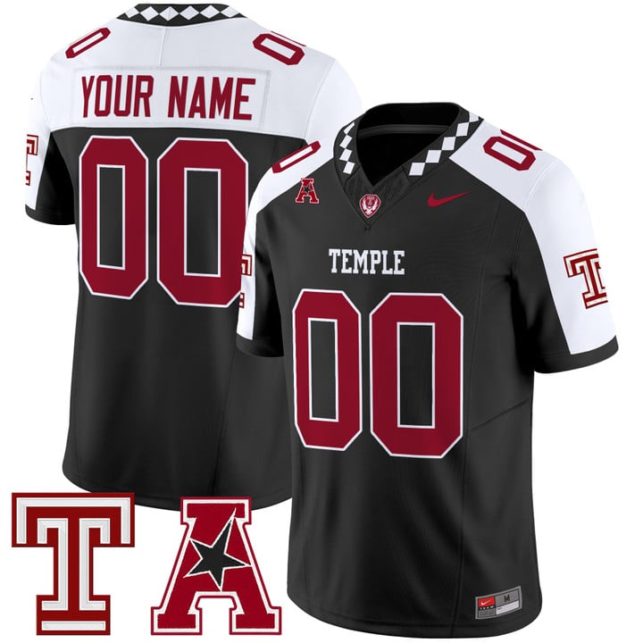 Custom Temple Owls Jersey Name, Number 2025 Vapor Limited Stitched