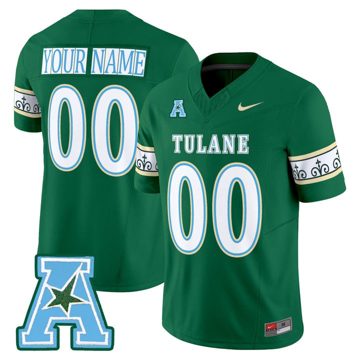 Custom Tulane Green Wave Jersey 2025 City Edition Vapor Limited Stitched