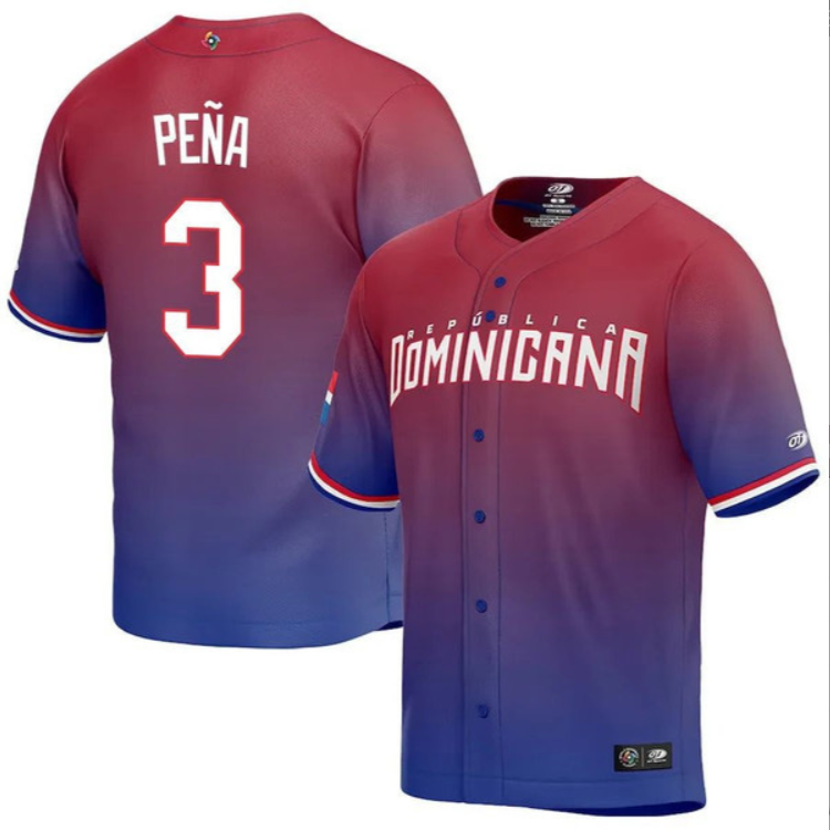 Dominican Baseball Jeremy Pena World Baseball Classic Jersey – Red