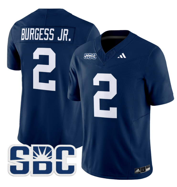 Derwin Burgess Jr Jersey #2 Georgia Southern Eagles 2024 Limited Stitched Blue