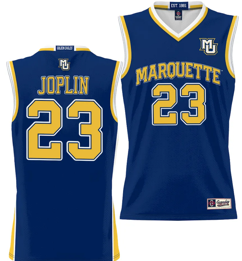 David Joplin Jersey #23 Marquette Golden Eagles NIL Basketball Lightweight
