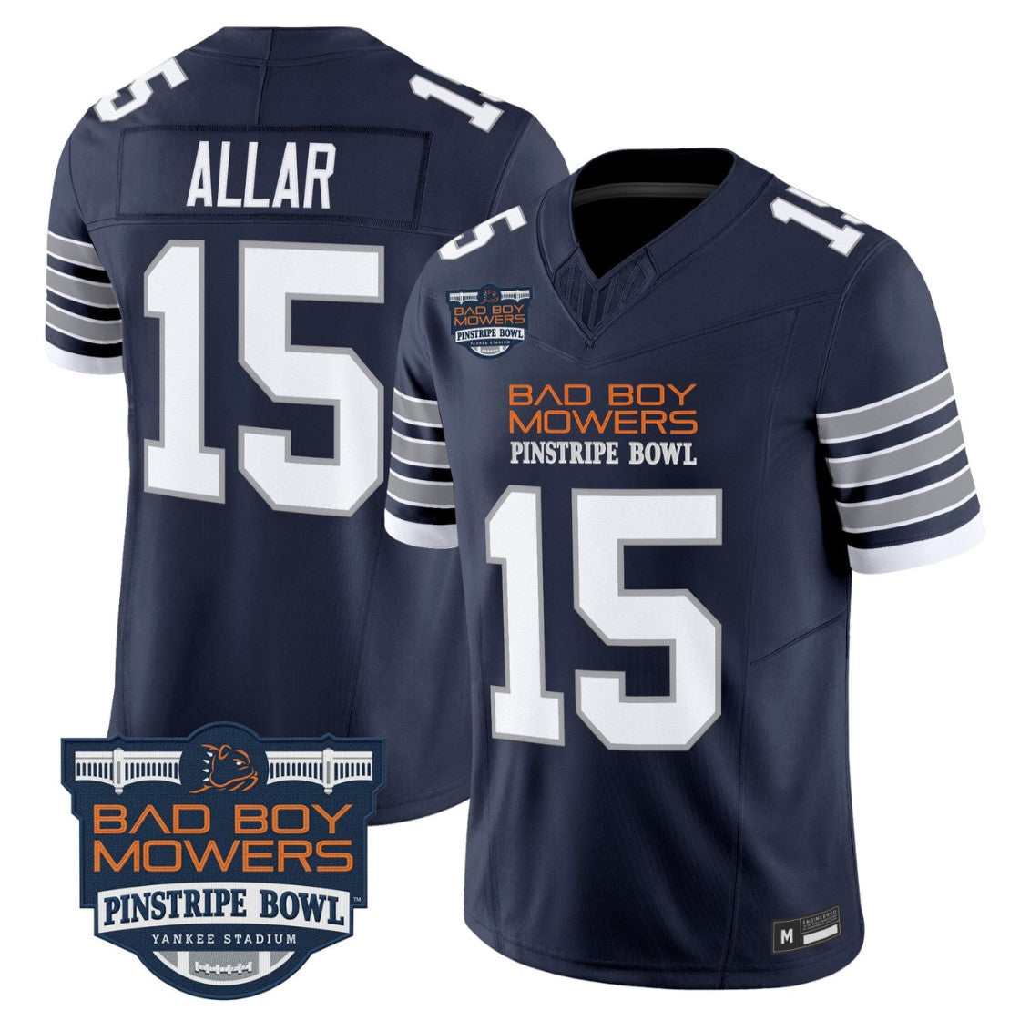 Drew Allar Jersey #15 Penn State 2025 Pinstripe Bowl Limited V2 Stitched