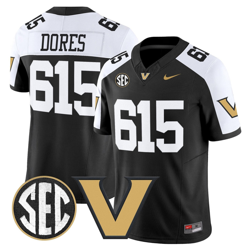 Dores Jersey #615 Vanderbilt Commodores 2025 Limited Stitched Alternate