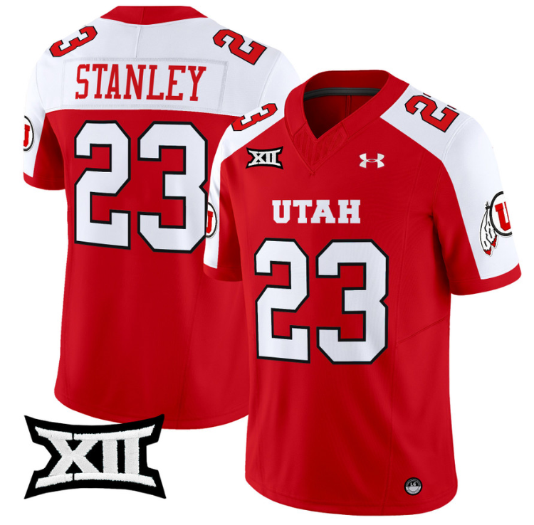 Dijon Stanley Jersey #23 Utah Utes Vapor Limited College Football Stitched Red Alternate (Copy)