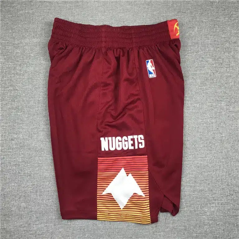 Denver Nuggets City Edition 2021 Swingman Red Shorts - Basketball Shorts Store