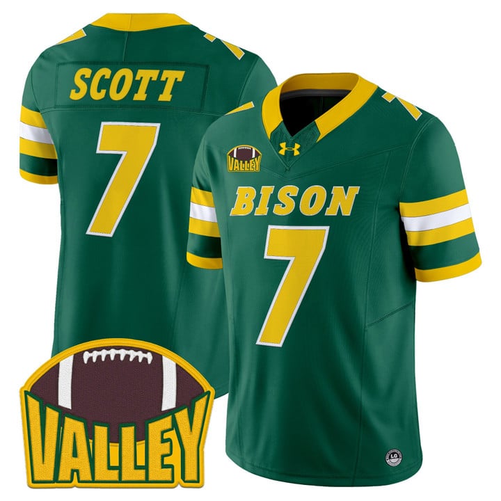 DJ Scott Jersey #7 North Dakota State Bison 2025 Limited Stitched