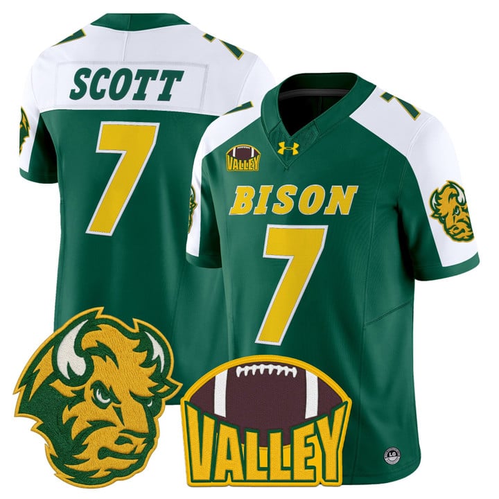 DJ Scott Jersey #7 North Dakota State Bison 2025 Limited Stitched