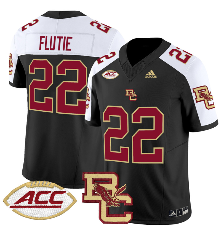 Doug Flutie Jersey #22 Boston College Eagles 2024 Stitched Maroon Alternate