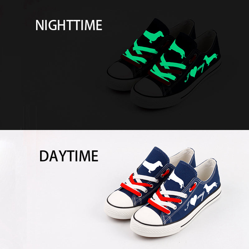 Dachshund Canvas Sneakers Shoes For Men Women Fans