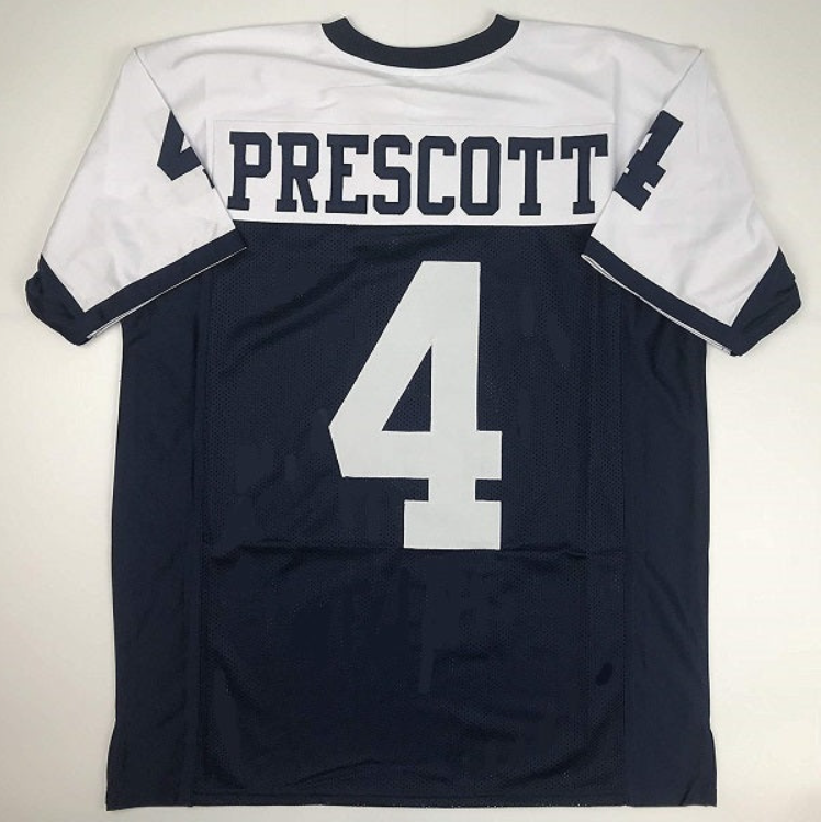 Dak Prescott Jersey Dallas Cowboys Thanksgiving Custom Throwback Football