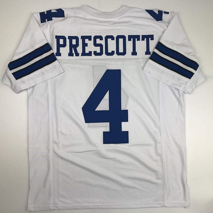 Dak Prescott Jersey Dallas Cowboys Thanksgiving Custom Throwback Football White