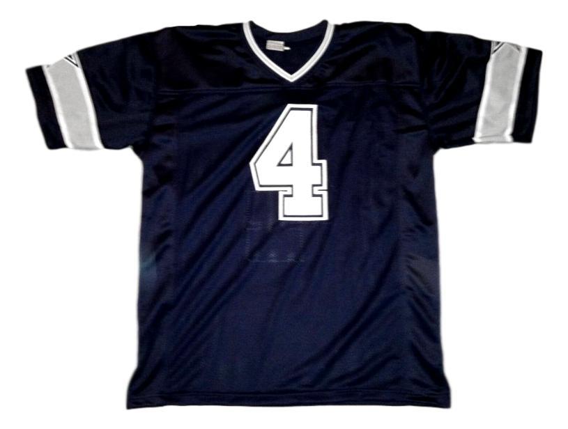 Dak Prescott Jersey #4 Custom Unsigned Football Stitched Blue